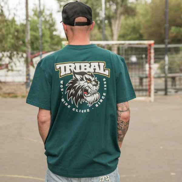 Tribal Fisek Tiger Verde Scuro Dark Green T-Shirt - Tribal Gear