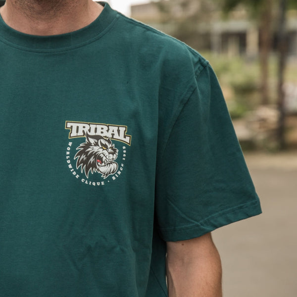 Tribal Fisek Tiger Verde Scuro Dark Green T-Shirt - Tribal Gear