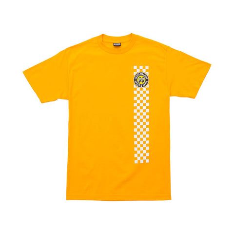T-shirt LMC x MoonEyes Holeshot Yellow Giallo - Kustom & American Brands