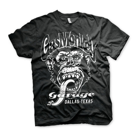 T-shirt Gas Monkey Garage GMG Dallas Texas Black Nera - Kustom & American Brands