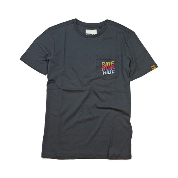 T-shirt Ride2 Roeg Charcoal Grigio Scuro  - Kustom & American Brands