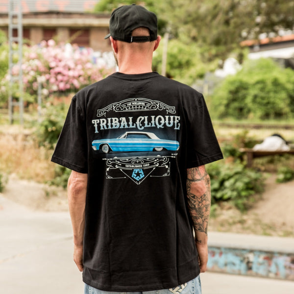 Tribal Impala by J.M.Ford Black Nera T-Shirt - Tribal Gear