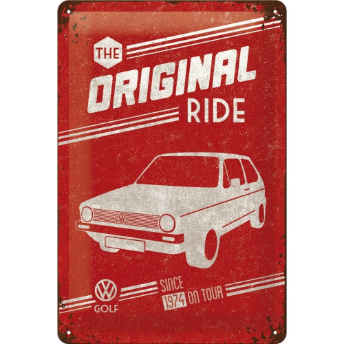 Cartello Volkswagen Golf "The Original Ride" 20x30 - Nostalgic Motor Art Merchandize