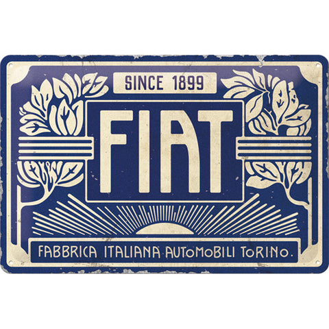 Cartello Fiat Since 1899 20x30 - Nostalgic Motor Art Merchandize
