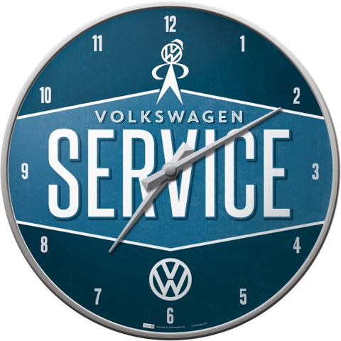 Orologio da parete Volkswagen Service - Nostalgic Motor Art Merchandize