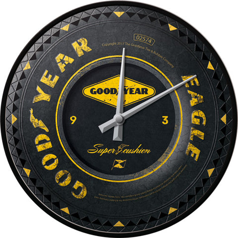Orologio da parete Goodyear Wheel - Nostalgic Motor Art Merchandize
