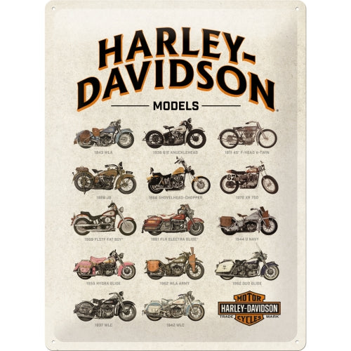 Cartello Harley Davidson 30x40cm - Nostalgic Motor Art Merchandize