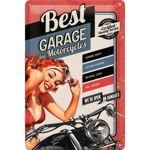 Cartello Best Garage 20x30 - Nostalgic Motor Art Merchandize
