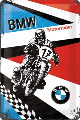 Cartello BMW "Motorrader" 20x30 - Nostalgic Motor Art Merchandize