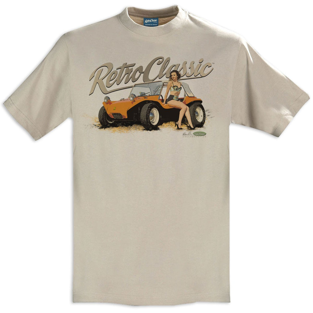 T-shirt Meyers Manx Beach Buggy Sand Beige - Retro Classic Clothing