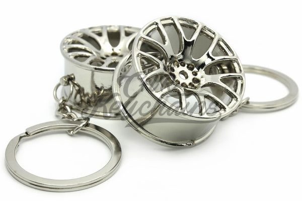 Cerchio Wheel 3SDM 0.01 Chrome Cromo Portachiavi Keyrings - Car Keychains
