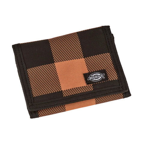 Dickies Portafoglio Brown Duck Tartan Wallet - Kustom & American Brands