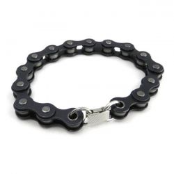 Jewels Bracciale Catena Moto Nero Bike Chain Bracelet Black Amigaz - Kustom & American Brands
