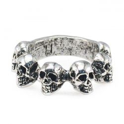 Jewels Anello Multi Skull Ring Amigaz - Kustom & American Brands