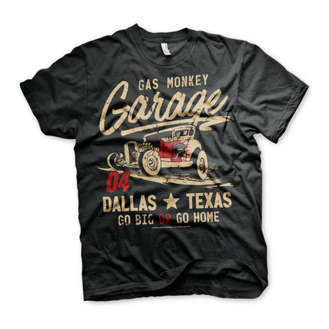 T-shirt Gas Monkey Garage GMG Go Big or Go Home Black Nera - Kustom & American Brands