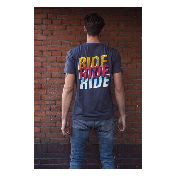 T-shirt Ride2 Roeg Charcoal Grigio Scuro  - Kustom & American Brands