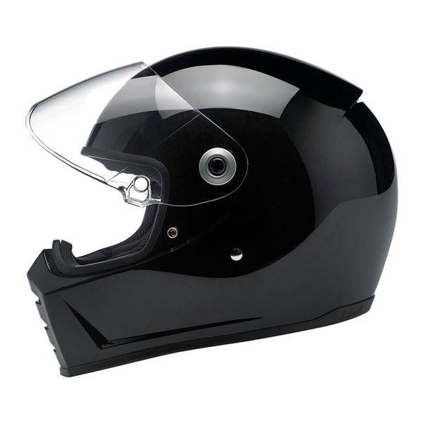 Casco Helmet LANE SPLITTER - Gloss Black Nero Lucido - Biltwell Inc.