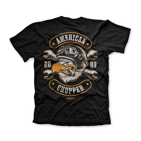 T-shirt Cigar Eagle Nera Black - American Chopper  - Kustom & American Brands