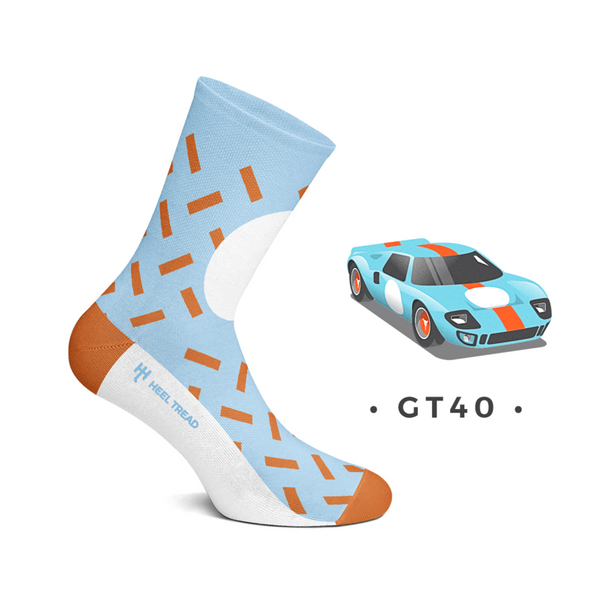 Calze Socks Ford GT40 Gulf - Heel Tread