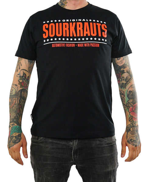 T-shirt Fight Black Nera - Sourkrauts