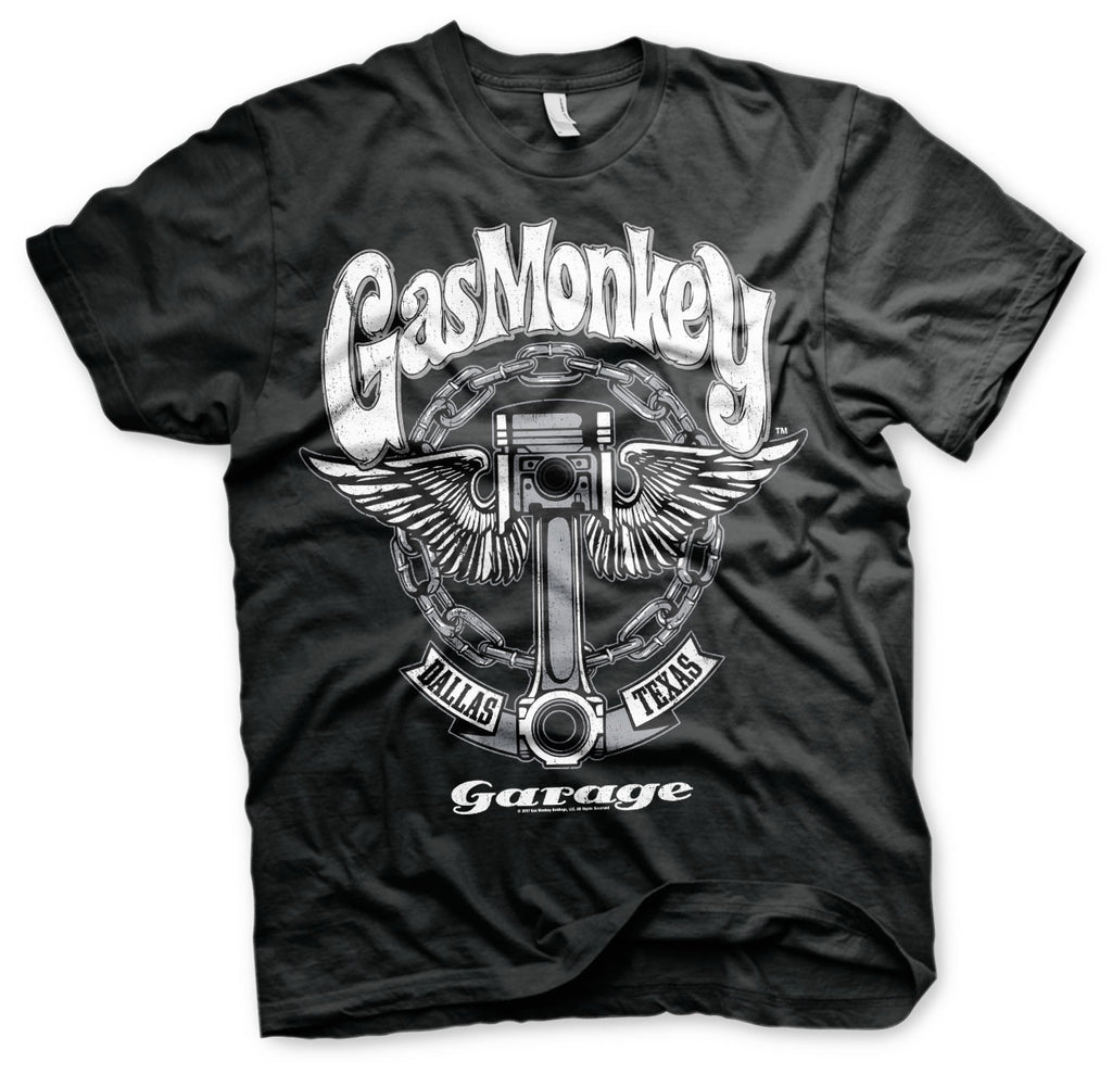 T-shirt Gas Monkey Garage GMG Big Piston Black - Kustom & American Brands