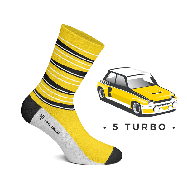 Calze Socks 5 Turbo Renault R5 - Heel Tread