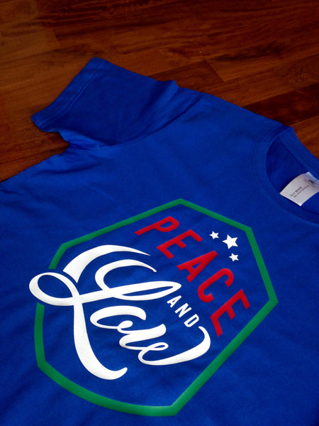 EDIZIONE LIMITATA Tshirt "Peace and Low" Mod.Scudo - Peace and Low Petrolhead Clothing
