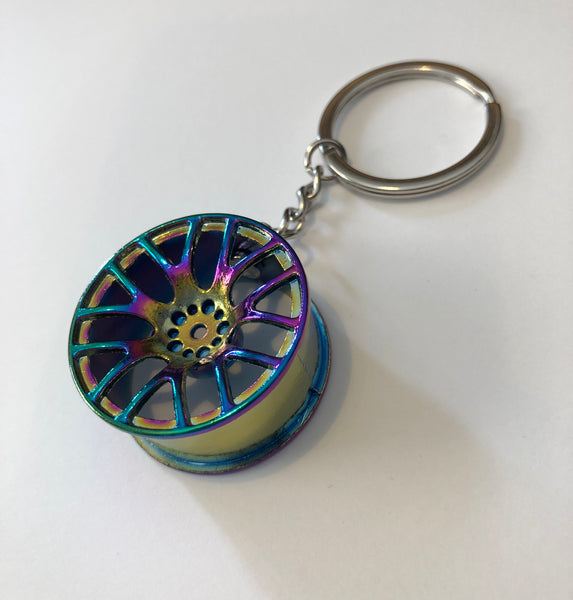 Cerchio Wheel 3SDM 0.01 NeoChrome Portachiavi Keyrings - Car Keychains