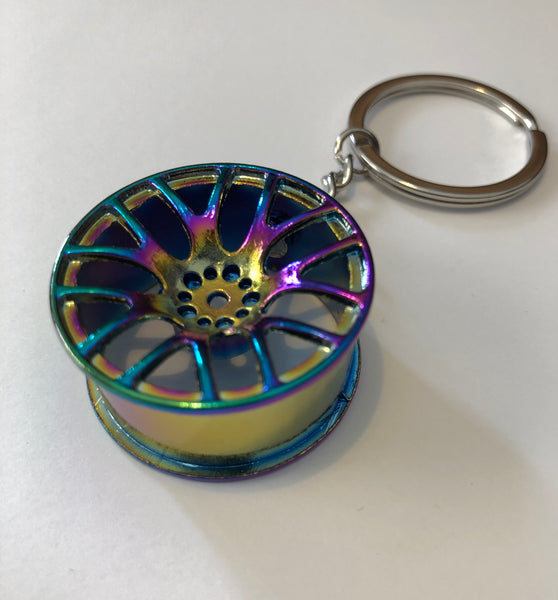 Cerchio Wheel 3SDM 0.01 NeoChrome Portachiavi Keyrings - Car Keychains