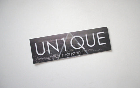 Adesivo Sticker "UN1QUE" Triangle - Peace and Low Petrolhead Clothing