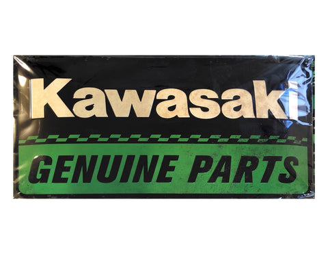 Cartello Kawasaki 25x50cm - Nostalgic Motor Art Merchandize