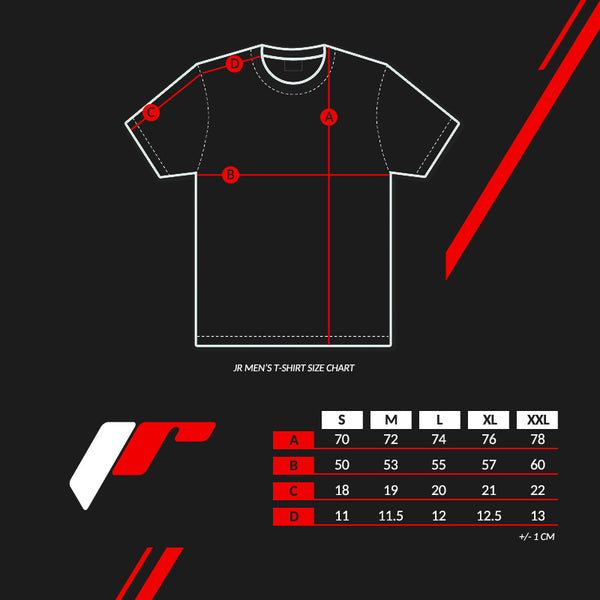 T-shirt JR-18 Laurel Black - JR Japan Racing Apparel