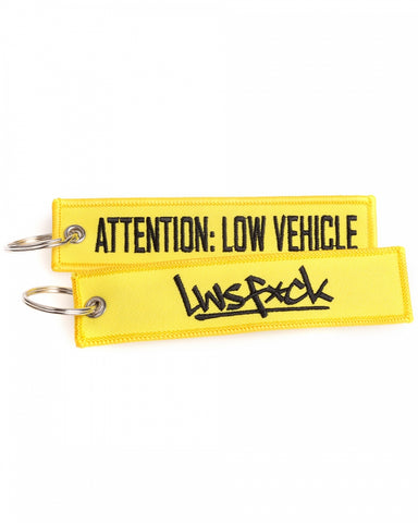 Portachiavi Keyring Attention Lowered Car Yellow - LWSFCK