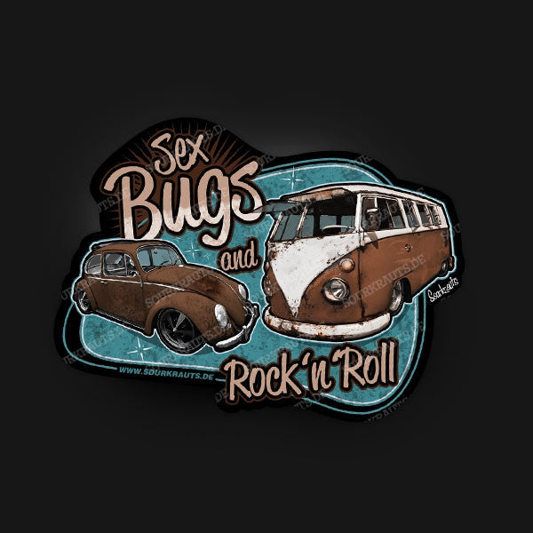 Adesivo Sex Bugs Rock n Roll Sticker - Sourkrauts