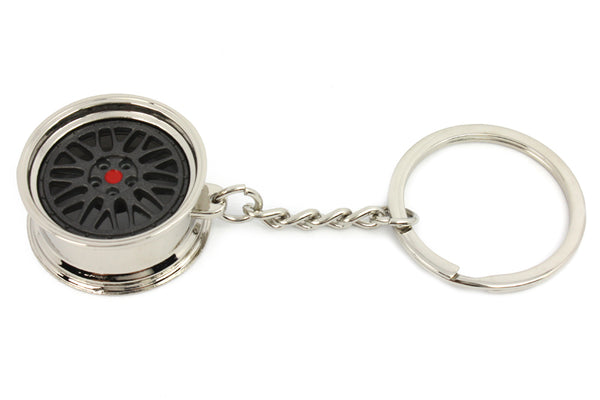 Cerchio Wheel BBS LM Grey Grigio Portachiavi Keyrings - Car Keychains