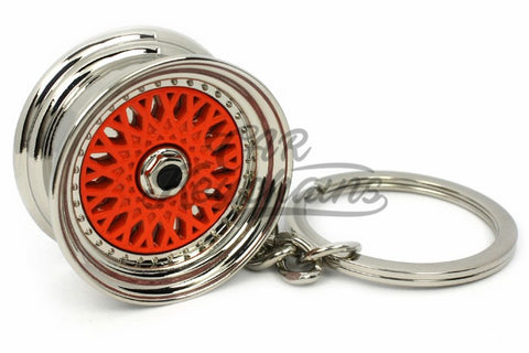 Cerchio Wheel BBS RS ver.2 Orange Arancio Portachiavi Keyrings - Car Keychains