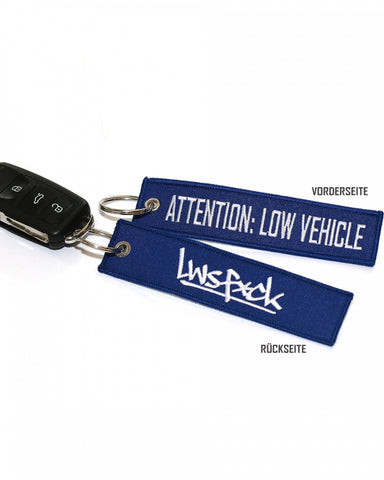 Portachiavi Keyring Attention Low Vehicle Blue - LWSFCK