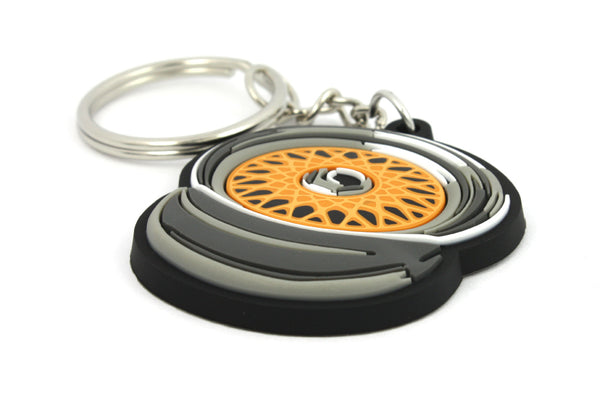 BBS RS Wheel Cerchio Silikon PVC Portachiavi Keyrings - Car Keychains