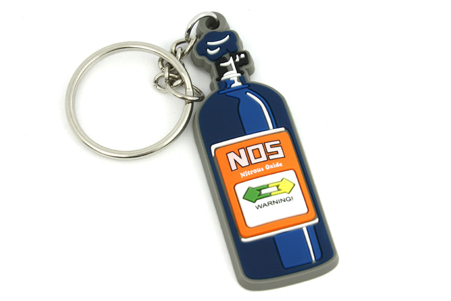 NOS Bottle Silikon PVC Portachiavi Keyrings - Car Keychains