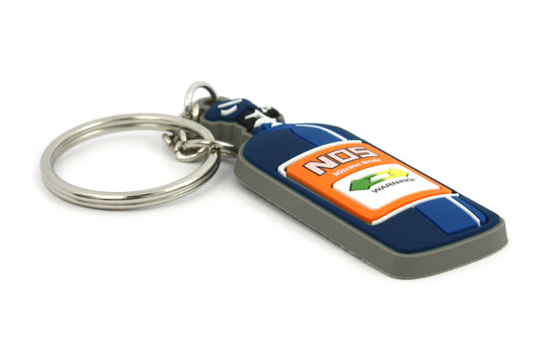 NOS Bottle Silikon PVC Portachiavi Keyrings - Car Keychains