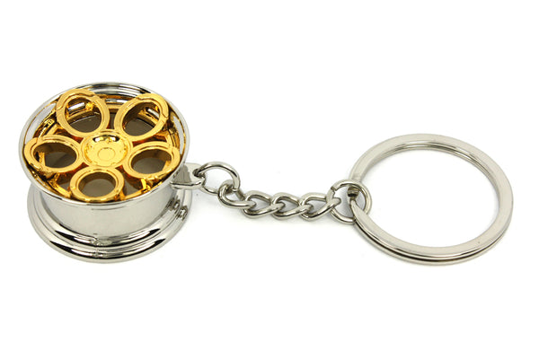 Cerchio Wheel LR2 Oro Gold Portachiavi Keyrings - Car Keychains