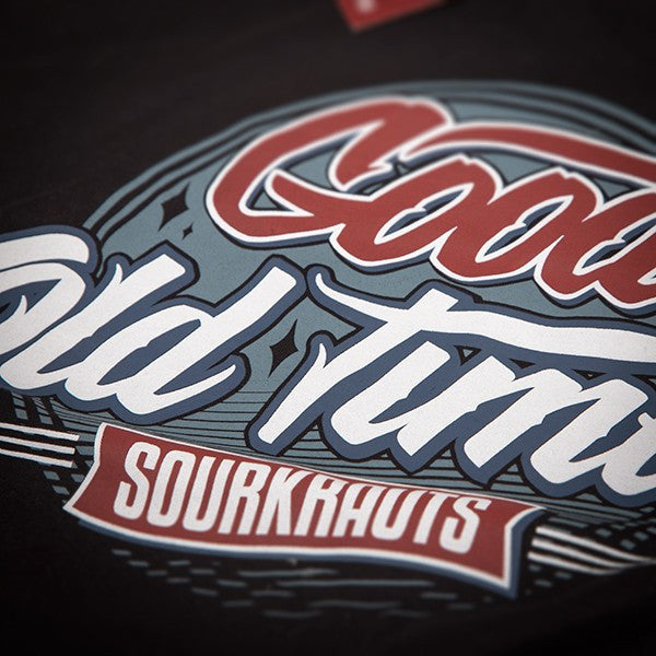 T-shirt Good Old Times Nera - Sourkrauts
