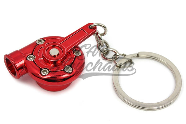 Turbina Red Chrome Portachiavi Keyrings - Car Keychains