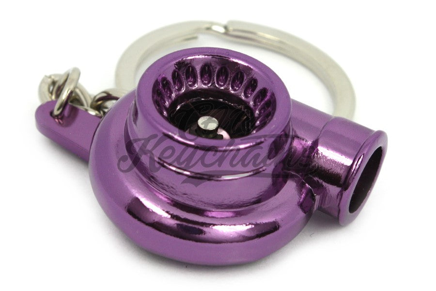 Turbina Purple Chrome Portachiavi Keyrings - Car Keychains