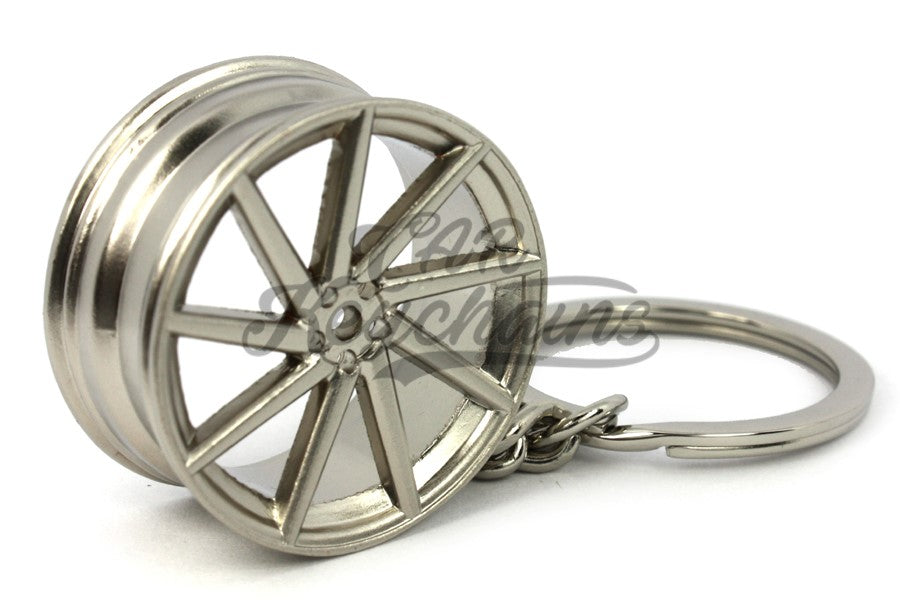 Cerchio Wheel CVT Silver Matte Grigio Opaco Portachiavi Keyrings - Car Keychains